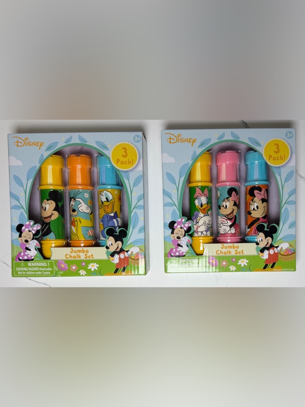 Disney Mickey Character Jumbo Wand Chalk Set 2 Pack 3 Per Pack